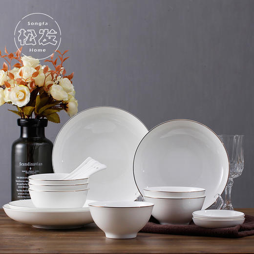 18头易洁骨瓷餐具套装 商品图0