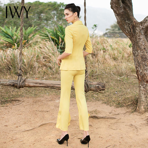 IWY/黄色五分袖西服套装CP9175 商品图6