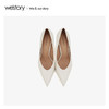 westory2020春季新品尖头高跟鞋女方跟W20AE51541 商品缩略图2