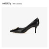westory2020年春季新款复古风G扣细高跟尖头女W20AE51121 商品缩略图3