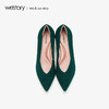 westory2019秋季新品时尚拼色尖头高跟单鞋女简约通勤W29CE70441 商品缩略图1