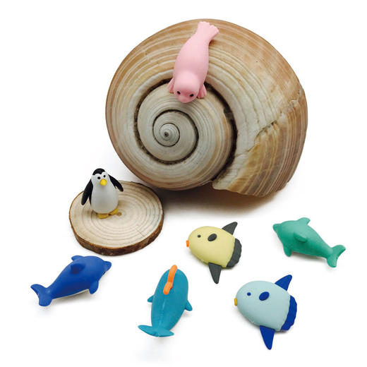 IWAKO学生动物系列橡皮擦 日本进口趣味仿真造型恐龙海洋动物水族馆儿童手账文具礼物文创 商品图4