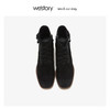 westory显瘦系带粗高跟时尚马订靴女靴 2019年冬季新款W29DS80501 商品缩略图1