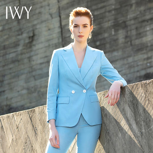 IWY/浅蓝色西服套装201066CP1 商品图1