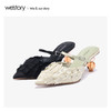 westory2020春季新款尖头翼穆勒鞋凉鞋女优雅雅致W20AH51621 商品缩略图2