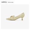 westory2020春季新款方头高跟鞋女细跟W20AE51381 商品缩略图3