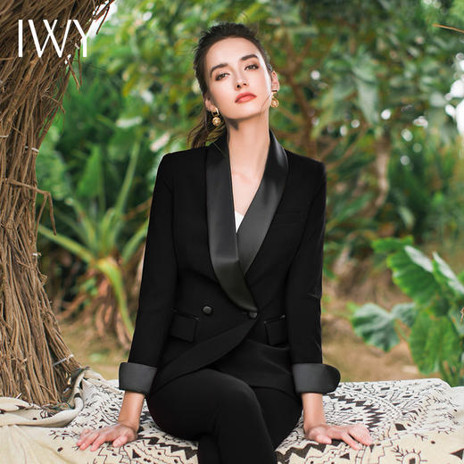 IWY/黑色西服套装CP307黑C8376 商品图2