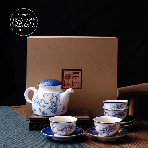 9头观晴茶具骨瓷套装 商品图1