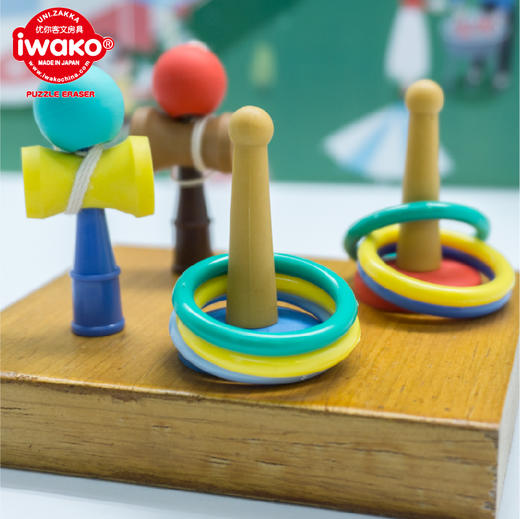 IWAKO学生运动系列橡皮擦 日本进口趣味拼装仿真造型多款式棒球相机学校儿童手账文具礼物文创 商品图1