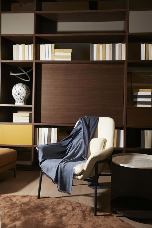 双面羊绒轻薄披毯 SJF92P608N 商品图1