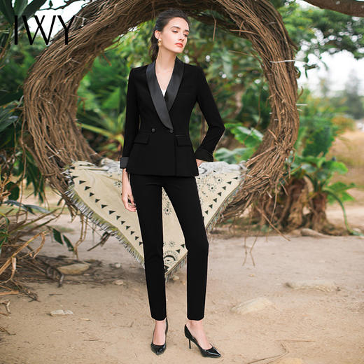 IWY/黑色西服套装CP307黑C8376 商品图5