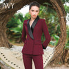 IWY/酒红色西服套装CP307 商品缩略图0