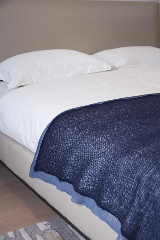  针织羊绒夹层毛毡披毯 SJF92P617N 商品图4