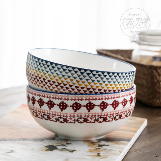 波西米亚系列6寸窝型碗汤碗面碗 商品图1