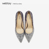 westory2019春季新款流光宴会女鞋尖头优雅细高跟鞋W29AE50061 商品缩略图2