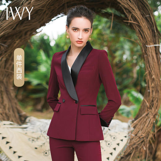IWY/酒红色西服套装CP307 商品图10