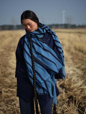 sandriver 穹顶羊绒印花披肩