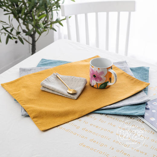 餐垫棉麻隔热垫简约北欧家用餐厅隔水防油餐盘垫 商品图1