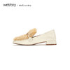westory2019秋冬新品金属链条毛毛鞋女粗跟舒适乐福鞋W29CM70051 商品缩略图2