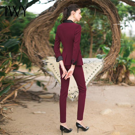 IWY/酒红色西服套装CP307 商品图7