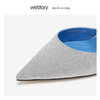 westory2019春夏亮片浅口高跟鞋女尖头细跟宴会单鞋W29AH50231 商品缩略图3