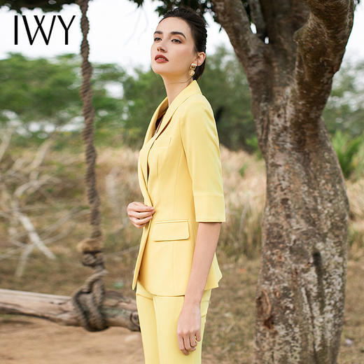 IWY/黄色五分袖西服套装CP9175 商品图0