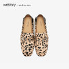 westory2019新款豹纹乐福鞋女一脚蹬性感舒适单鞋W29AM50491 商品缩略图1