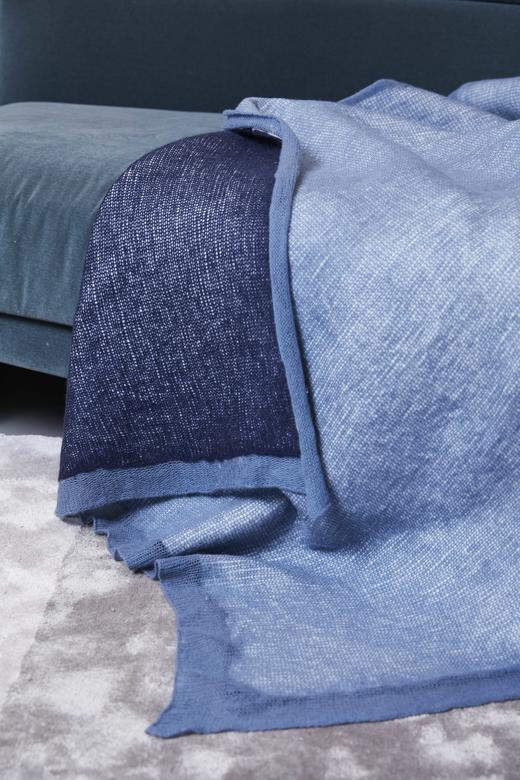  针织羊绒夹层毛毡披毯 SJF92P617N 商品图2