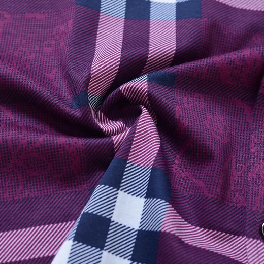 YvesFigarau伊夫·费嘉罗春夏100%棉商务休闲格纹舒适透气长袖衬衫622360 商品图4