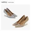 westory2020春季新品婚鞋西式尖头高跟鞋女细跟W20AE51511 商品缩略图4