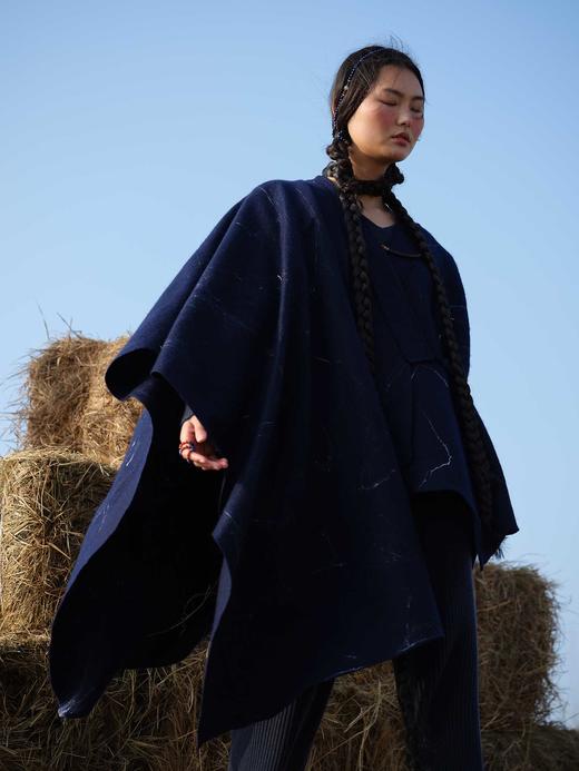 疗愈羊绒|星云手工毛毡羊绒围巾 SJF92P615N 商品图0