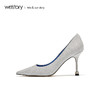westory2019春夏尖头高跟鞋女名媛风亮片细跟宴会女鞋W29AE50311 商品缩略图1