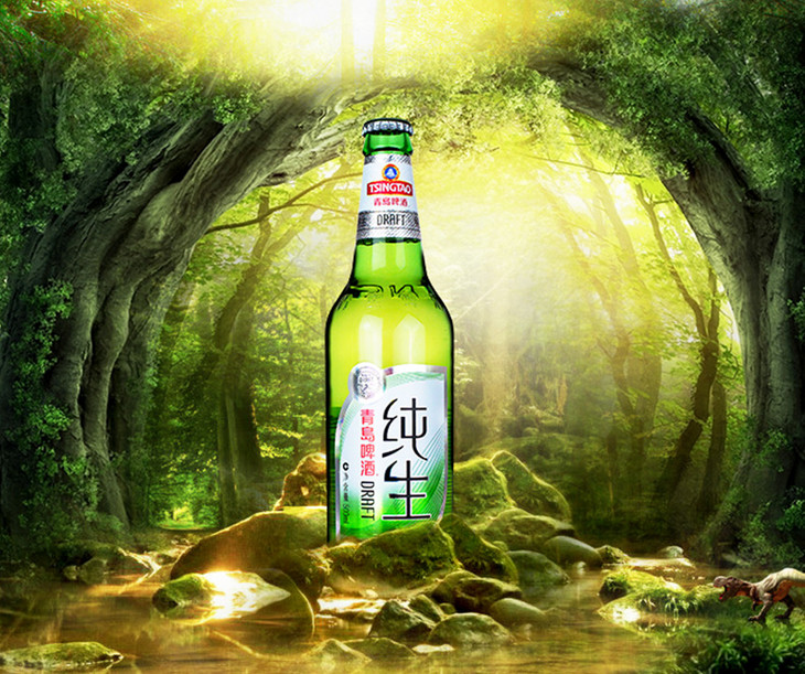 青岛啤酒纯生8度500ml12瓶整箱顺滑爽口青岛纯生鲜活人生