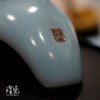 青瓷莲瓣茶荷SlL 台湾名家 青如翡翠润透静 原创设计文雄作品 商品缩略图4