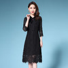 DYSL-Q5166新款欧美风时尚气质纯色连衣裙 商品缩略图1