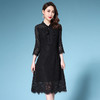 DYSL-Q5166新款欧美风时尚气质纯色连衣裙 商品缩略图0
