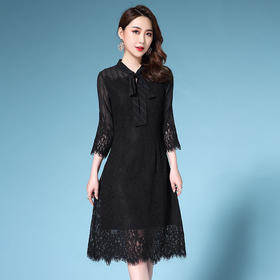 DYSL-Q5166新款欧美风时尚气质纯色连衣裙