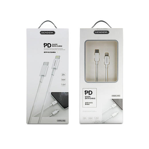 声顿M26适用于 iPhone11 PD快充手机数据线 18W快充PD充电线苹果线 商品图4