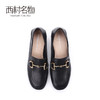 西村名物2020新款经典复古马衔扣方跟娃娃头乐福鞋女-X20AM18221 商品缩略图1