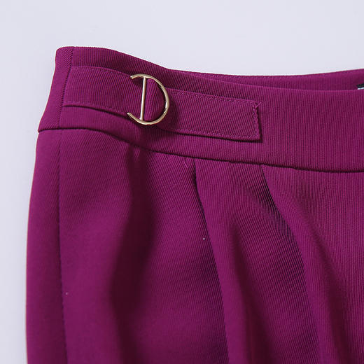 EITIE爱特爱女装春款时尚减龄通勤显瘦高腰微喇阔腿长裤女6105820 商品图6