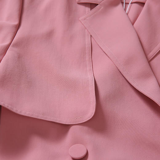 EITIE爱特爱女装春款时尚气质英伦风纯色薄款风衣外套女长款6104807 商品图6