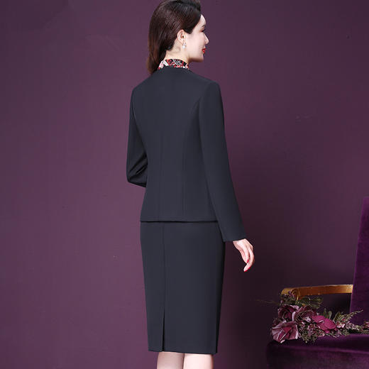 WXY-1802新款小香风宽松显瘦外套时尚包臀裙 商品图1