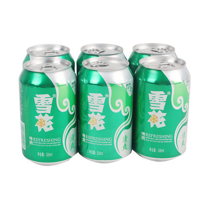 雪花清爽啤酒6连包330ml*6Z