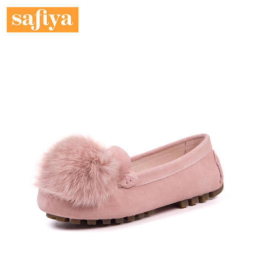 商场同款 |  Safiya/索菲娅甜美舒适低跟毛毛鞋平底单鞋女鞋SF83111088 商品图1