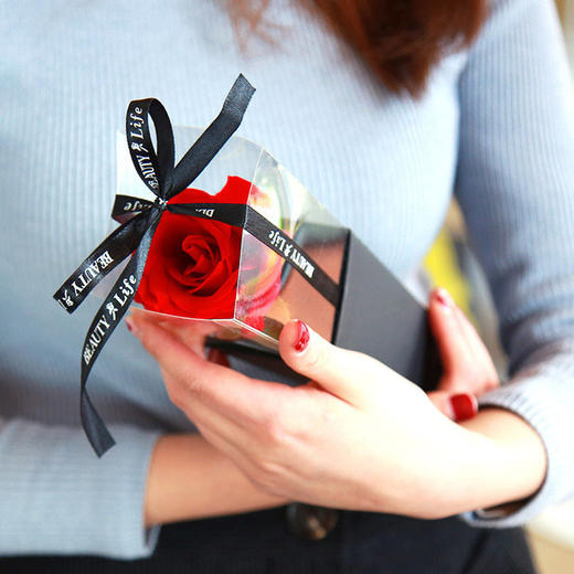 单枝精装玫瑰（15枝起售） - 1枝卡罗拉玫瑰，高档单枝礼盒装(1670) 商品图4