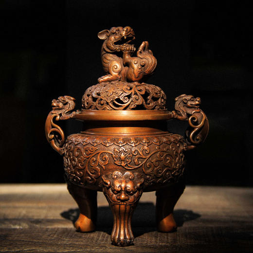 大明香炉紫铜 商品图0