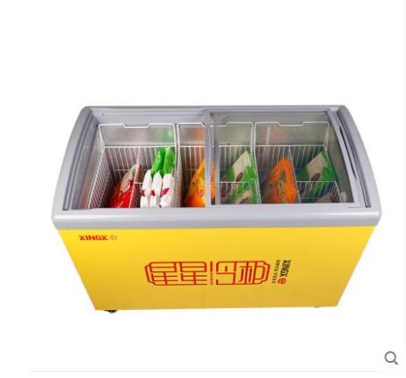 星星sdsc325ye商用展示柜大容量卧式冷柜雪糕柜大冰柜冷藏冷冻