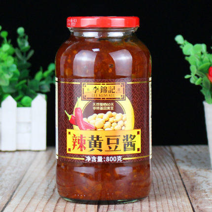 李锦记 辣黄豆酱 800G 常州盐业有限公司 商品图0