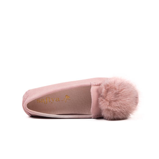 商场同款 |  Safiya/索菲娅甜美舒适低跟毛毛鞋平底单鞋女鞋SF83111088 商品图4