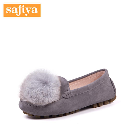商场同款 |  Safiya/索菲娅甜美舒适低跟毛毛鞋平底单鞋女鞋SF83111088 商品图0